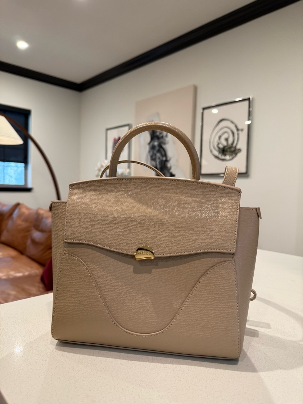 NWOT✨ Oleada Mini Wavia Leather Bag in Champagne - Picture 3 of 10